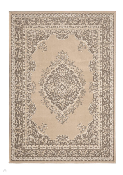 Maestro Tradition Natural Round Rug-Melrose-Rug Love - The Most Loved Rug Store