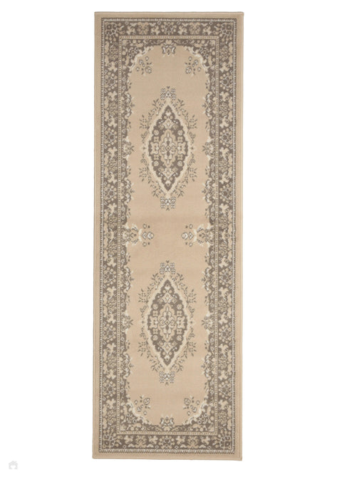 Maestro Tradition Natural Round Rug-Melrose-Rug Love - The Most Loved Rug Store