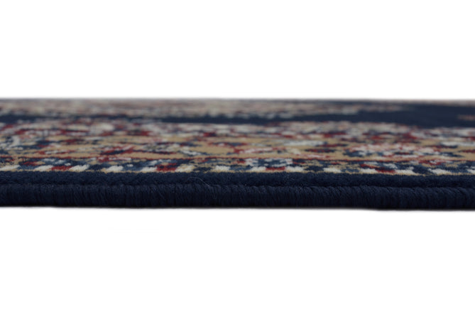 Maestro Tradition Navy Round Rug-Melrose-Rug Love - The Most Loved Rug Store