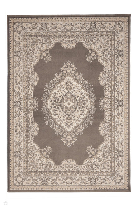 Maestro Tradition Taupe Round Rug-Melrose-Rug Love - The Most Loved Rug Store