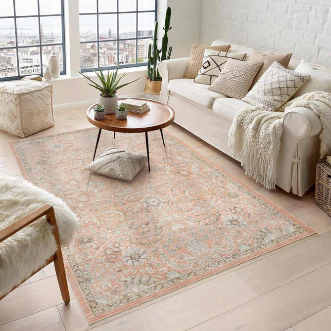 Maia Blossom MAI09 Coral Flatweave Rug-Desire Rugs-Rug Love - The Most Loved Rug Store