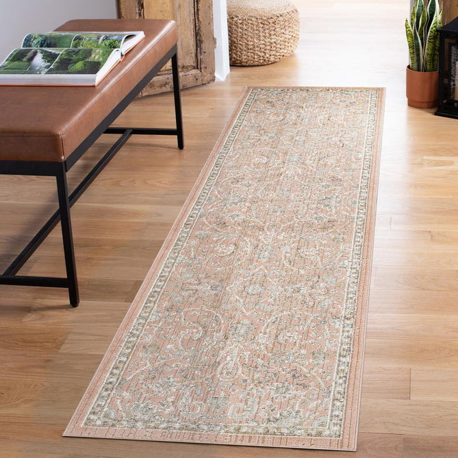 Maia Blossom MAI09 Coral Flatweave Rug-Desire Rugs-Rug Love - The Most Loved Rug Store