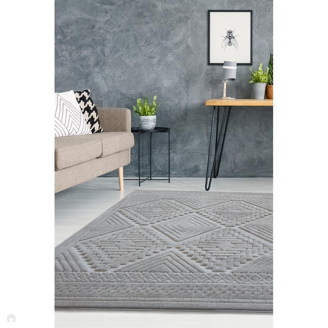 Malmo Tribal Grey In-Outdoor Rug-Melrose-Rug Love - The Most Loved Rug Store