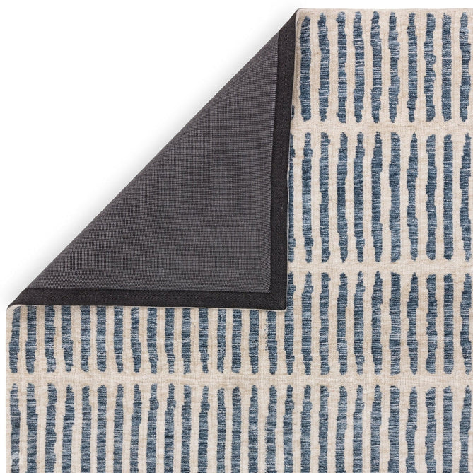 Mason Grid Modern Geometric Super Soft Carved Hi-Low Rib Textured Blue/Cream Rug-Asiatic Carpets-Rug Love - The Most Loved Rug Store