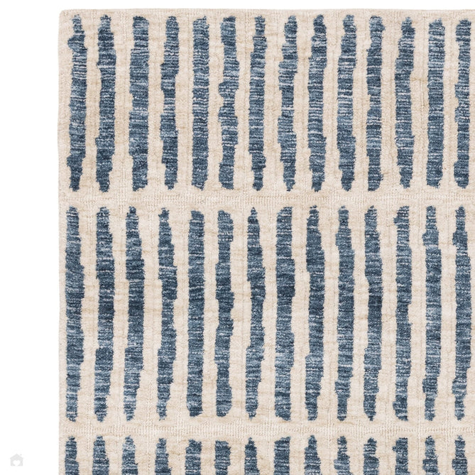 Mason Grid Modern Geometric Super Soft Carved Hi-Low Rib Textured Blue/Cream Rug-Asiatic Carpets-Rug Love - The Most Loved Rug Store