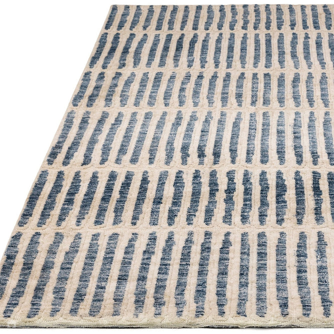 Mason Grid Modern Geometric Super Soft Carved Hi-Low Rib Textured Blue/Cream Rug-Asiatic Carpets-Rug Love - The Most Loved Rug Store