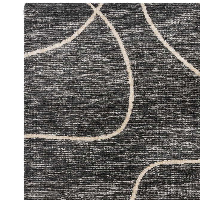 Mason Linear Modern Abstract Super Soft Carved Hi-Low Rib Textured Black/Grey/Cream Rug-Asiatic Carpets-Rug Love - The Most Loved Rug Store