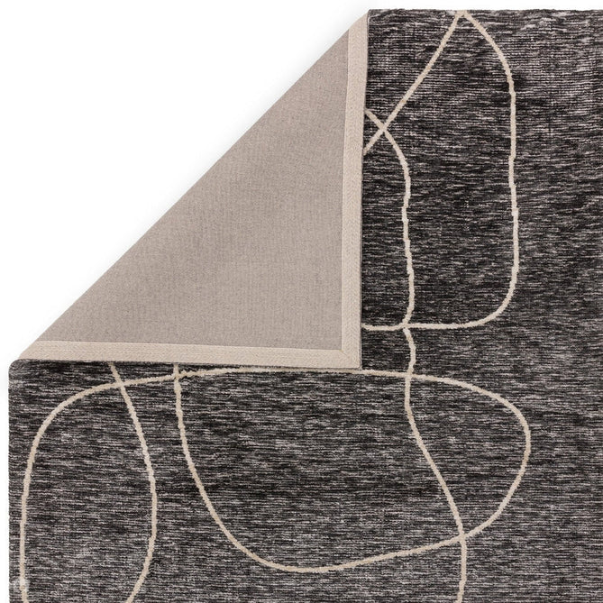 Mason Linear Modern Abstract Super Soft Carved Hi-Low Rib Textured Black/Grey/Cream Rug-Asiatic Carpets-Rug Love - The Most Loved Rug Store