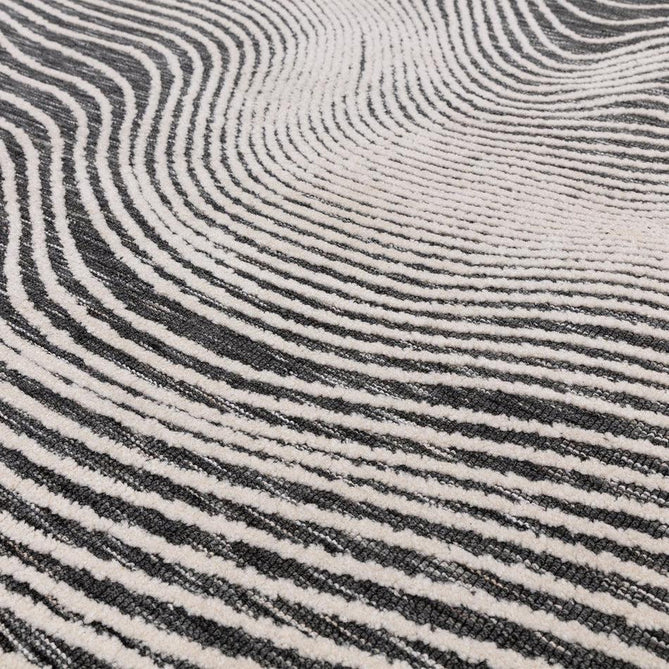 Mason Magnitude Modern Abstract Super Soft Carved Hi-Low Rib Textured Black/Cream Rug-Asiatic Carpets-Rug Love - The Most Loved Rug Store