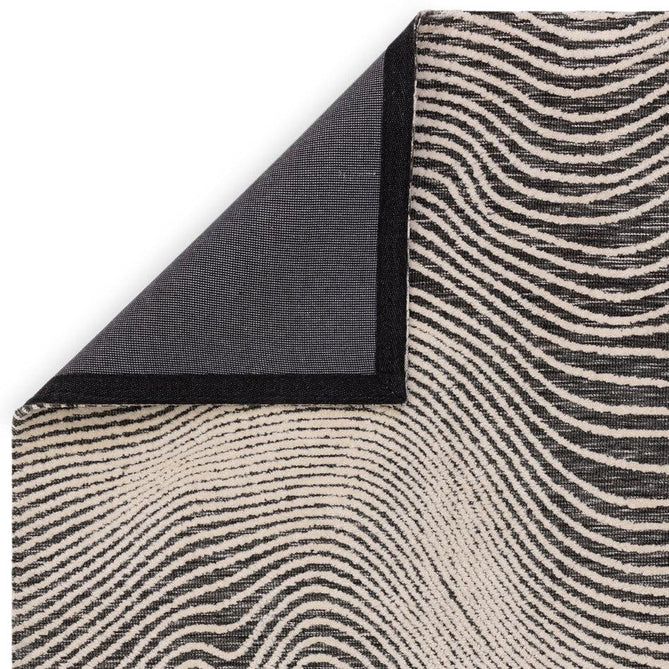 Mason Magnitude Modern Abstract Super Soft Carved Hi-Low Rib Textured Black/Cream Rug-Asiatic Carpets-Rug Love - The Most Loved Rug Store