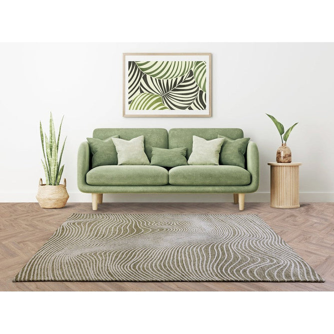 Mason Magnitude Modern Abstract Super Soft Carved Hi-Low Rib Textured Sage/Beige/Cream/Beige Rug-Asiatic Carpets-Rug Love - The Most Loved Rug Store