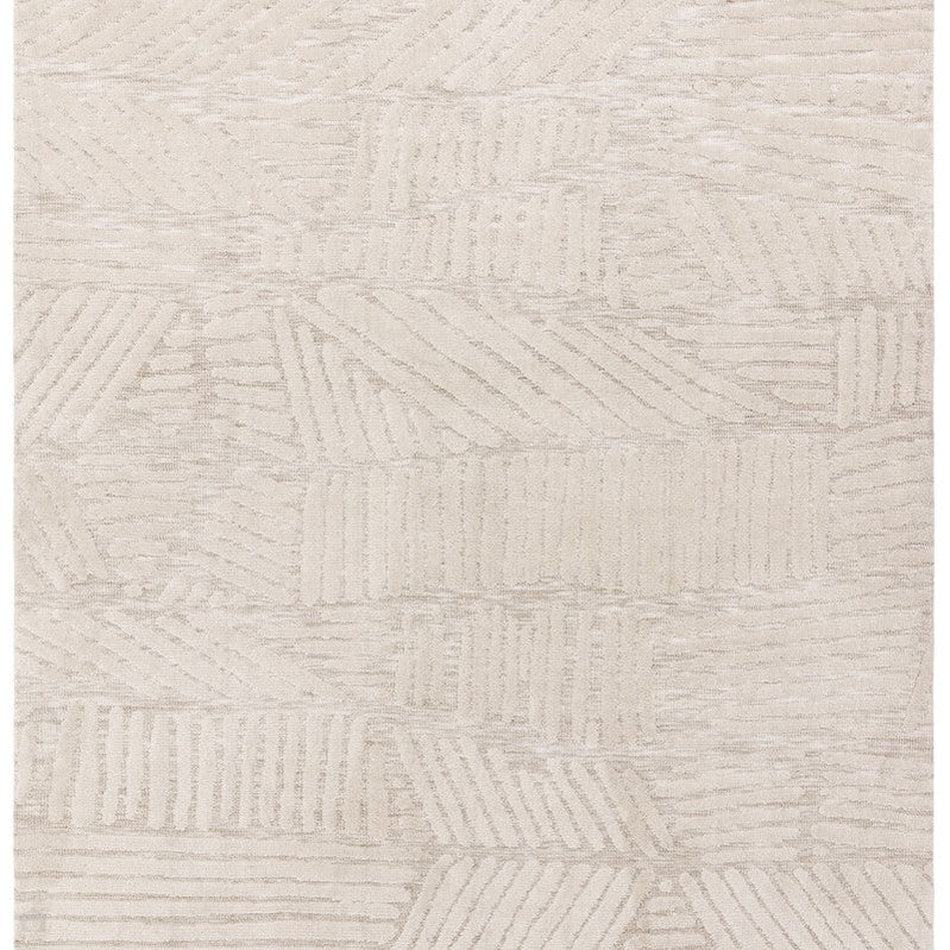 On Sale Mason Trapezium Modern Geometric Super Soft Carved Hi-Low Rib ...