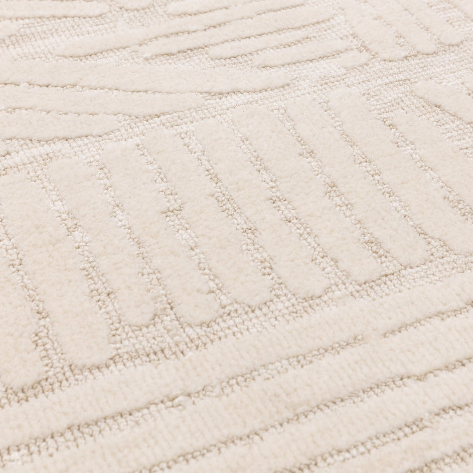 On Sale Mason Trapezium Modern Geometric Super Soft Carved Hi-Low Rib ...