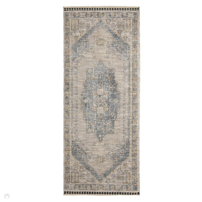 Mateo Medallion Blue Runner-Melrose-Rug Love - The Most Loved Rug Store