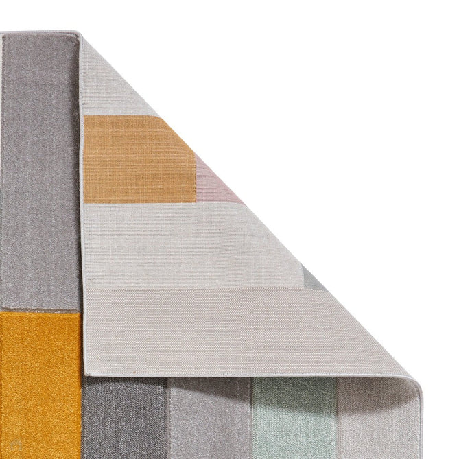 Matrix E7918 Modern Geometric Carved Soft Textured Easy-Care Durable Polypropylene Short Pile Multicolour Rug-Think Rugs-Rug Love - The Most Loved Rug Store