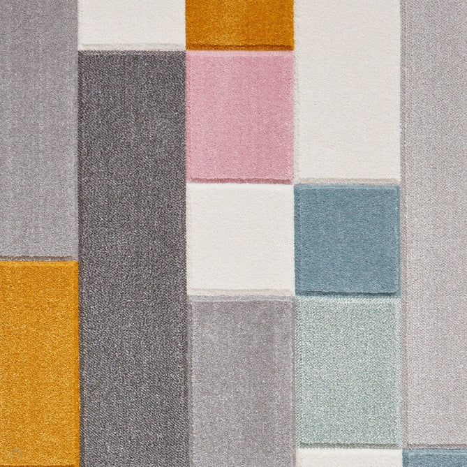 Matrix E7918 Modern Geometric Carved Soft Textured Easy-Care Durable Polypropylene Short Pile Multicolour Rug-Think Rugs-Rug Love - The Most Loved Rug Store
