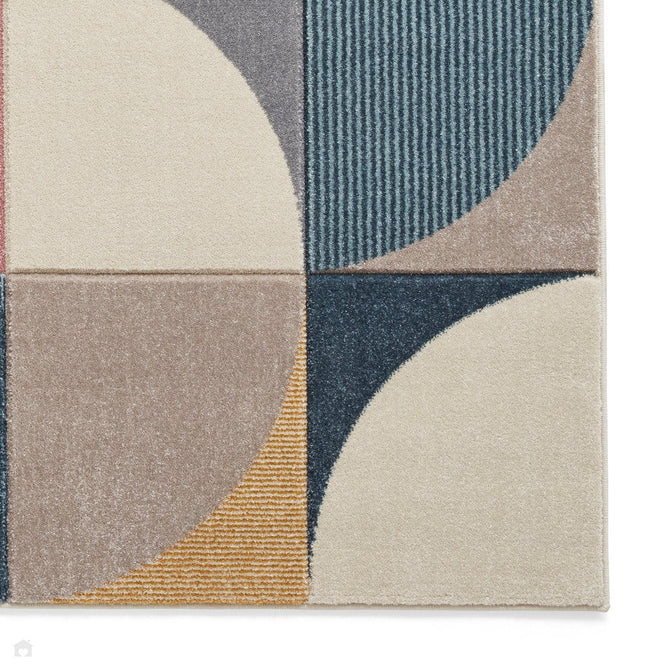 Matrix FE663 Modern Geometric Carved Soft Textured Easy-Care Durable Polypropylene Short Pile Multicolour Rug-Think Rugs-Rug Love - The Most Loved Rug Store