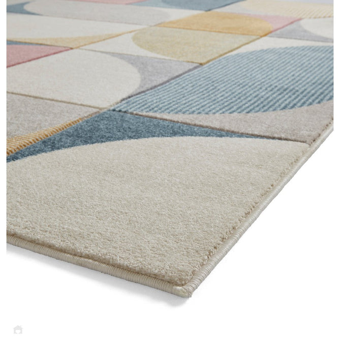 Matrix FE663 Modern Geometric Carved Soft Textured Easy-Care Durable Polypropylene Short Pile Multicolour Rug-Think Rugs-Rug Love - The Most Loved Rug Store