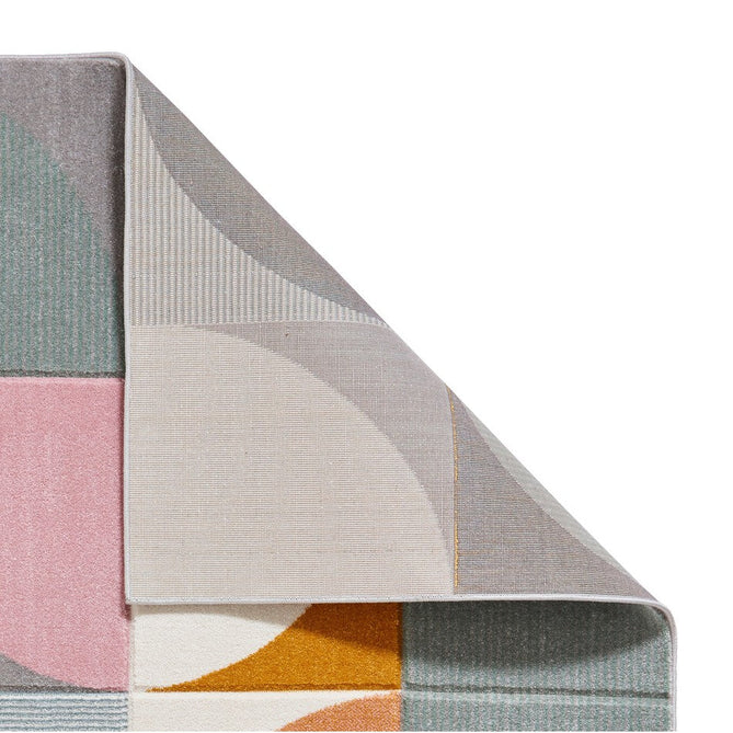 Matrix FE663 Modern Hand Carved Geometric Multicolour/Grey Rug-Think Rugs-Rug Love - The Most Loved Rug Store