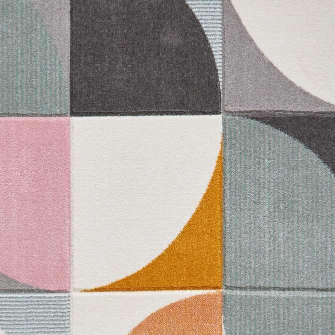 Matrix FE663 Modern Hand Carved Geometric Multicolour/Grey Rug-Think Rugs-Rug Love - The Most Loved Rug Store