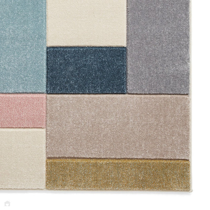 Matrix G0561 Modern Geometric Carved Soft Textured Easy-Care Durable Polypropylene Short Pile Multicolour Rug-Think Rugs-Rug Love - The Most Loved Rug Store