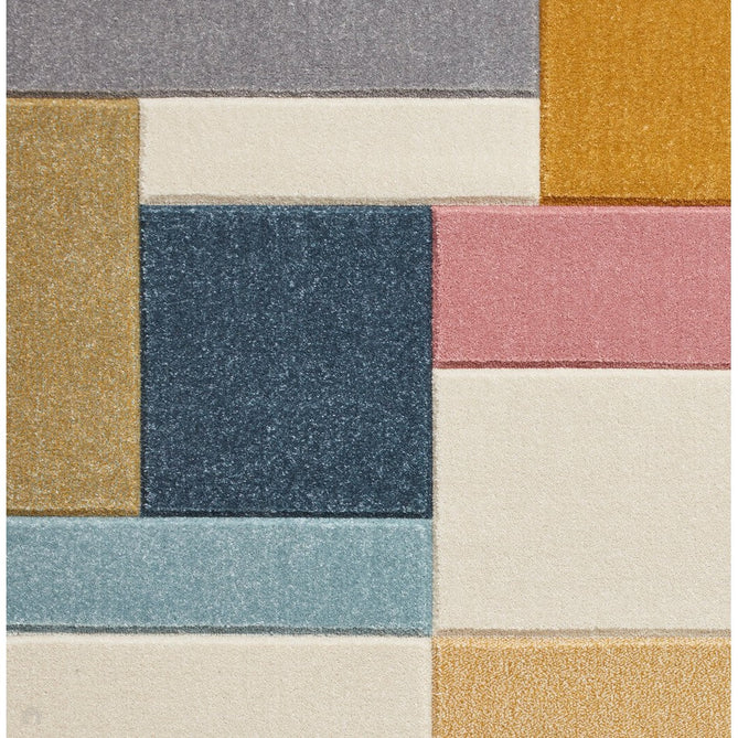 Matrix G0561 Modern Geometric Carved Soft Textured Easy-Care Durable Polypropylene Short Pile Multicolour Rug-Think Rugs-Rug Love - The Most Loved Rug Store