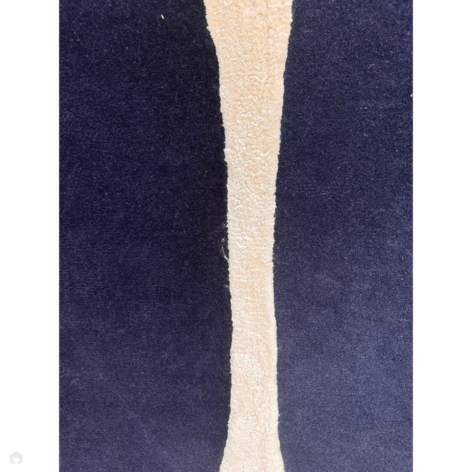 Matrix MAX102 Signature Modern Abstract Hand-Woven High-Density Soft Textured Shimmer Wool & Viscose Blend Indigo Blue/Ivory Rug-Asiatic Carpets-Rug Love - The Most Loved Rug Store