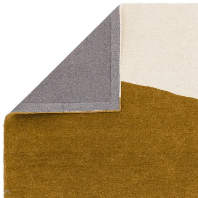Matrix MAX104 Signature Modern Geometric Hand-Woven High-Density Soft Textured Wool&Viscose Mix Ochre/Multi Rug 160x230cm-Shop Returns-Rug Love - The Most Loved Rug Store