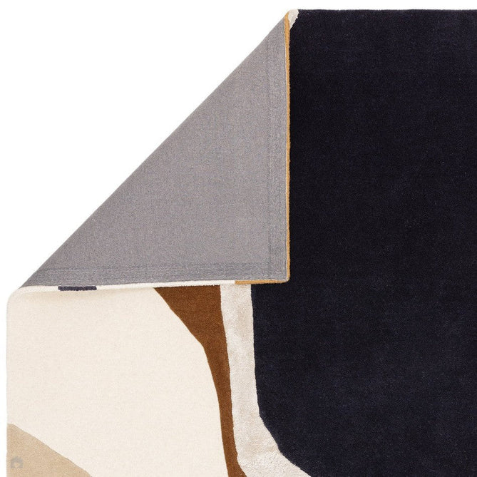 Matrix MAX105 Signature Modern Abstract Hand-Woven High-Density Soft Textured Shimmer Wool & Viscose Blend Rust Brown/Black/Beige/Cream/Charcoal Rug-Asiatic Carpets-Rug Love - The Most Loved Rug Store