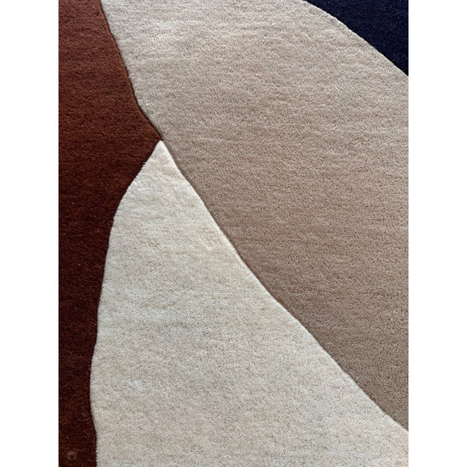 Matrix MAX105 Signature Modern Abstract Hand-Woven High-Density Soft Textured Shimmer Wool & Viscose Blend Rust Brown/Black/Beige/Cream/Charcoal Rug-Asiatic Carpets-Rug Love - The Most Loved Rug Store