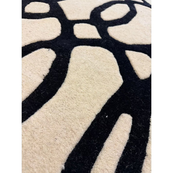 Matrix MAX35 Wire Modern Geometric Hand-Woven High-Density Soft Textured Shimmer Wool & Viscose Blend White/Black Rug-Asiatic Carpets-Rug Love - The Most Loved Rug Store