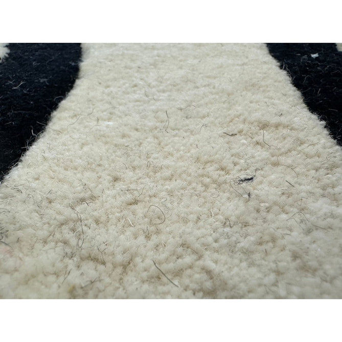 Matrix MAX35 Wire Modern Geometric Hand-Woven High-Density Soft Textured Shimmer Wool & Viscose Blend White/Black Rug-Asiatic Carpets-Rug Love - The Most Loved Rug Store