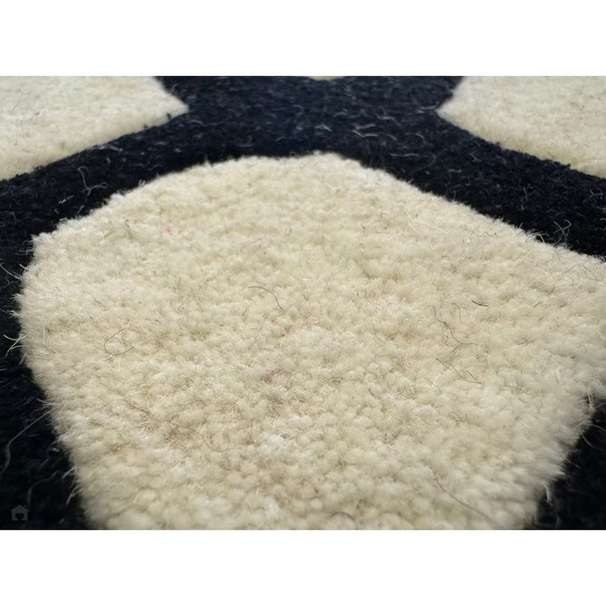 Matrix MAX35 Wire Modern Geometric Hand-Woven High-Density Soft Textured Shimmer Wool & Viscose Blend White/Black Rug-Asiatic Carpets-Rug Love - The Most Loved Rug Store