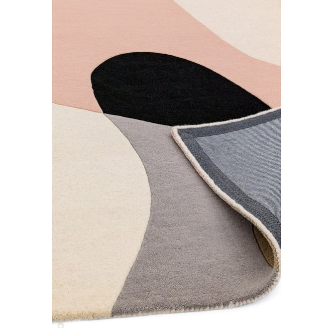 Matrix MAX55 Arc Modern Geometric Hand-Woven High-Density Soft Textured Shimmer Wool & Viscose Blend Pastel/Multi Rug-Asiatic Carpets-Rug Love - The Most Loved Rug Store