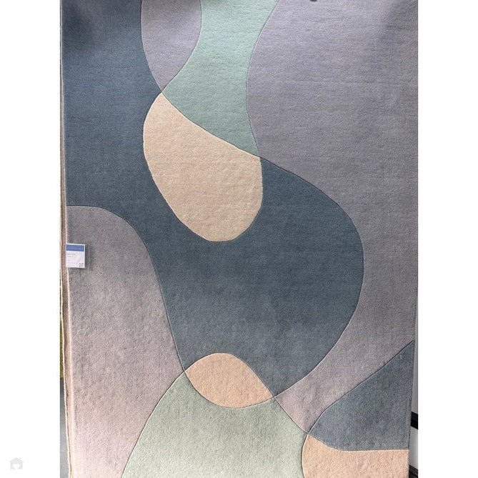 Matrix MAX56 Arc Modern Geometric Hand-Woven High-Density Soft Textured Shimmer Wool & Viscose Blend Sky/Multi Rug-Asiatic Carpets-Rug Love - The Most Loved Rug Store