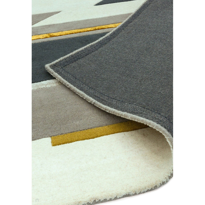 Matrix MAX62 Rhombus Modern Geometric Hand-Woven High-Density Soft Textured Shimmer Wool & Viscose Blend Mustard/Multi Rug-Asiatic Carpets-Rug Love - The Most Loved Rug Store