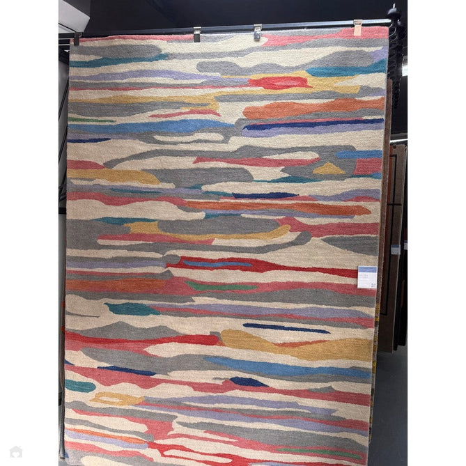 Matrix MAX72 Ping Modern Geometric Hand-Woven High-Density Soft Textured Shimmer Wool & Viscose Blend Multicolour Rug-Asiatic Carpets-Rug Love - The Most Loved Rug Store