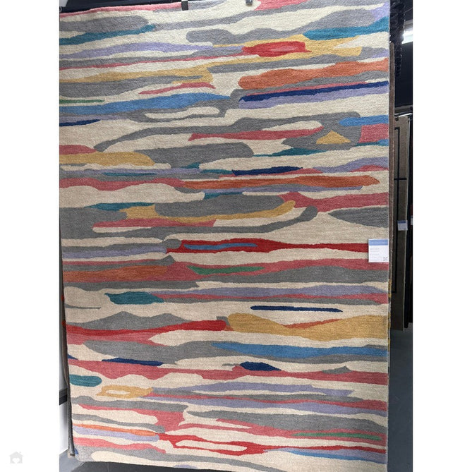 Matrix MAX72 Ping Modern Geometric Hand-Woven High-Density Soft Textured Shimmer Wool & Viscose Blend Multicolour Rug-Asiatic Carpets-Rug Love - The Most Loved Rug Store