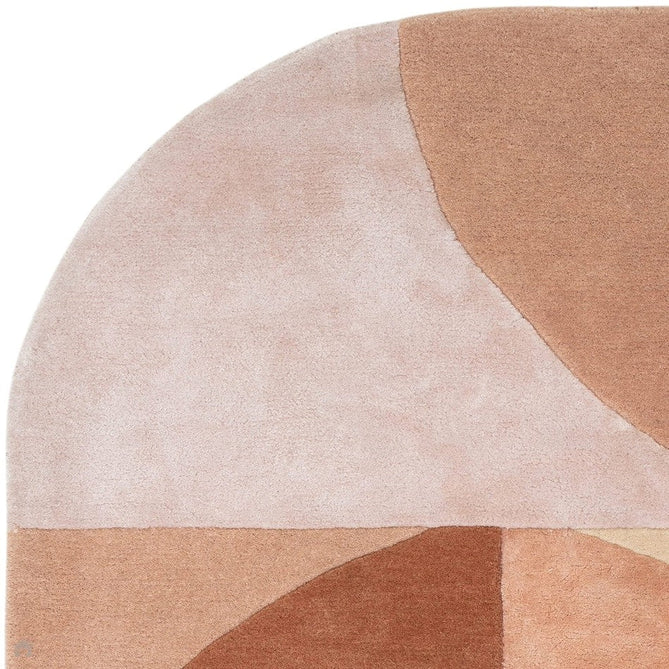 Matrix MAX78 Oval Modern Geometric Metallic Shimmer Hand-Woven High-Density Soft Textured Wool&Viscose Blend Earth Brown Rug-Asiatic Carpets-Rug Love - The Most Loved Rug Store