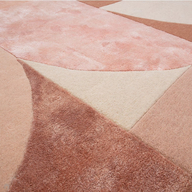 Matrix MAX78 Oval Modern Geometric Metallic Shimmer Hand-Woven High-Density Soft Textured Wool&Viscose Blend Earth Brown Rug-Asiatic Carpets-Rug Love - The Most Loved Rug Store