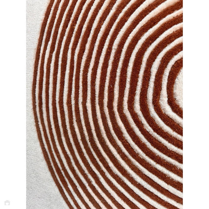 Matrix MAX85 Arches Modern Geometric Hand-Woven High-Density Soft Textured Shimmer Wool & Viscose Blend Soft Ivory/Amber Brown Rug-Asiatic Carpets-Rug Love - The Most Loved Rug Store