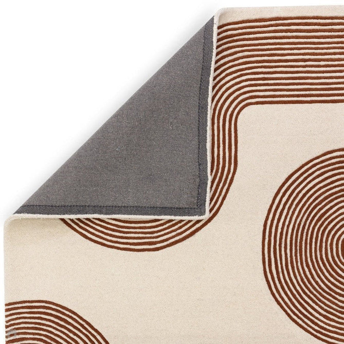 Matrix MAX85 Arches Modern Geometric Hand-Woven High-Density Soft Textured Wool&Viscose Mix Amber Brown Rug-Asiatic Carpets-Rug Love - The Most Loved Rug Store