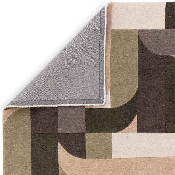 Matrix MAX90 Klotski Modern Geometric Hand-Woven High-Density Soft Textured Shimmer Wool & Viscose Blend Sage/Olive/Taupe/Charcoal/Ivory/Dark Brown Rug-Asiatic Carpets-Rug Love - The Most Loved Rug Store