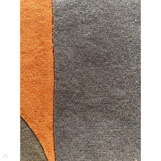 Matrix MAX91 Statement Modern Geometric Hand-Woven High-Density Soft Textured Shimmer Wool & Viscose Blend Deep Navy Blue/Multi Rug-Asiatic Carpets-Rug Love - The Most Loved Rug Store