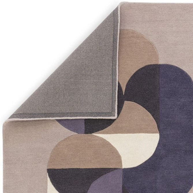 Matrix MAX92 Statement Modern Geometric Hand-Woven High-Density Soft Textured Shimmer Wool & Viscose Blend Soft Light Grey/Deep Navy/Muted Taupe/Charcoal/Off-White/Dusty Mauve Rug-Asiatic Carpets-Rug Love - The Most Loved Rug Store