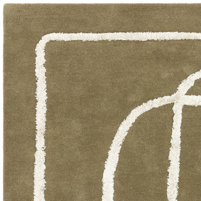 Matrix MAX93 Infinity Modern Abstract Hand-Woven High-Density Soft Textured Shimmer Wool & Viscose Blend Sage Green/Cream Rug-Asiatic Carpets-Rug Love - The Most Loved Rug Store