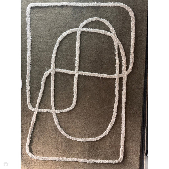 Matrix MAX93 Infinity Modern Abstract Hand-Woven High-Density Soft Textured Shimmer Wool & Viscose Blend Sage Green/Cream Rug-Asiatic Carpets-Rug Love - The Most Loved Rug Store