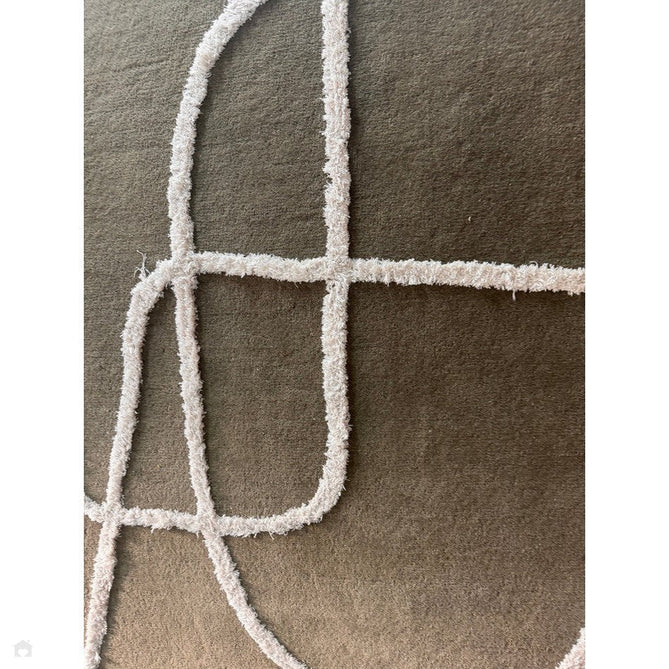 Matrix MAX93 Infinity Modern Abstract Hand-Woven High-Density Soft Textured Shimmer Wool & Viscose Blend Sage Green/Cream Rug-Asiatic Carpets-Rug Love - The Most Loved Rug Store