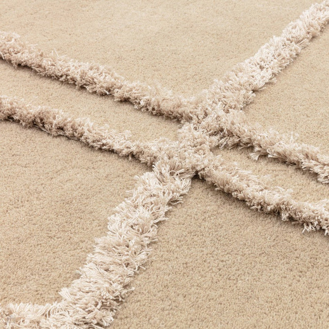 Matrix MAX95 Infinity Modern Abstract Hand-Woven High-Density Soft Textured Shimmer Wool & Viscose Blend Soft Sand/Ivory/Muted Beige Rug-Asiatic Carpets-Rug Love - The Most Loved Rug Store