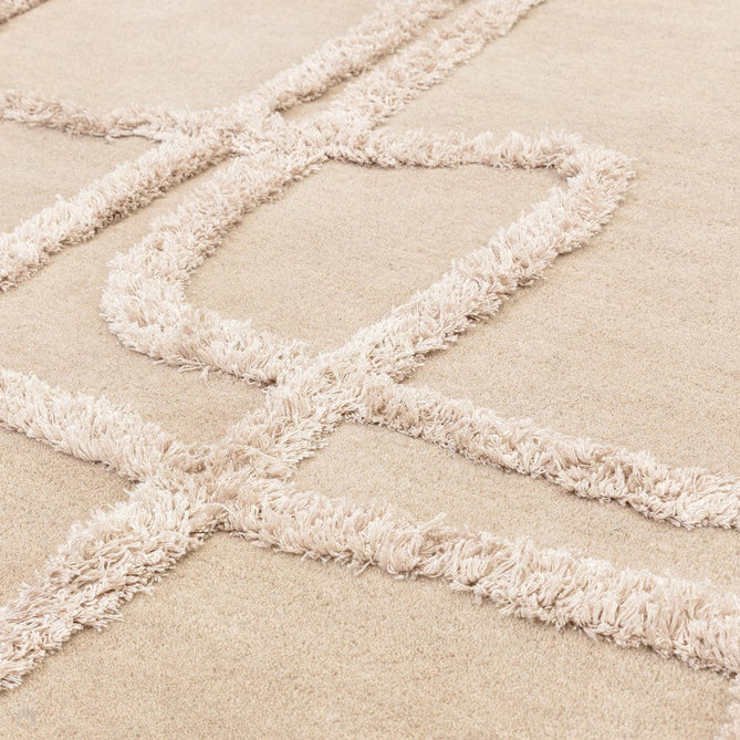 Matrix MAX95 Infinity Modern Abstract Hand-Woven High-Density Soft Textured Shimmer Wool & Viscose Blend Soft Sand/Ivory/Muted Beige Rug-Asiatic Carpets-Rug Love - The Most Loved Rug Store